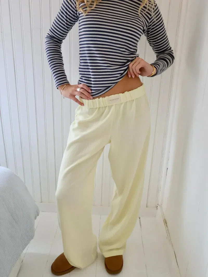 Dames Lounge Broek – Trendy, Handgemaakt & Comfortabel